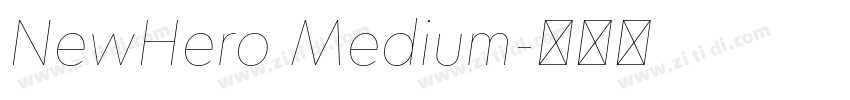NewHero Medium字体转换